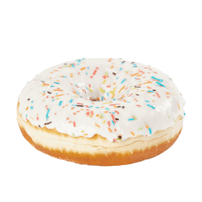 دونتس أبيض بالسبرينكلز