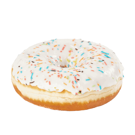 دونتس أبيض بالسبرينكلز