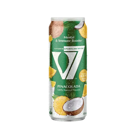  V7 Pina Colada Sparkling Drink - 300ml مشروب غازي V7 بنكهة بينا كولادا - 300 مللي