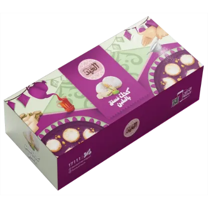 Kahk with loukoum and pistachios 16 pieces - كحك فسدق بالملبن 16 قطعة